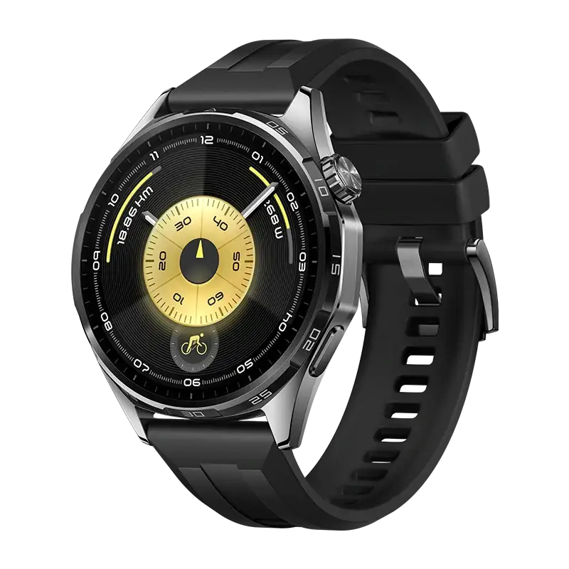 Buy Huawei Watch GT 6 - 46mm - Black with Fluoroelastomer Strap