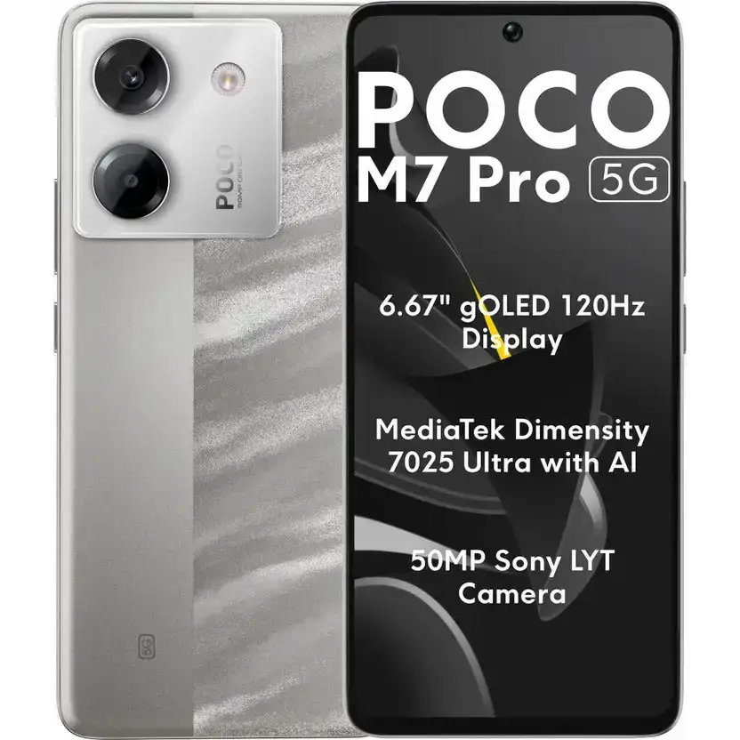 Xiaomi POCO M7 Pro Dual SIM, 12GB/256GB - Silver (Global) image 0